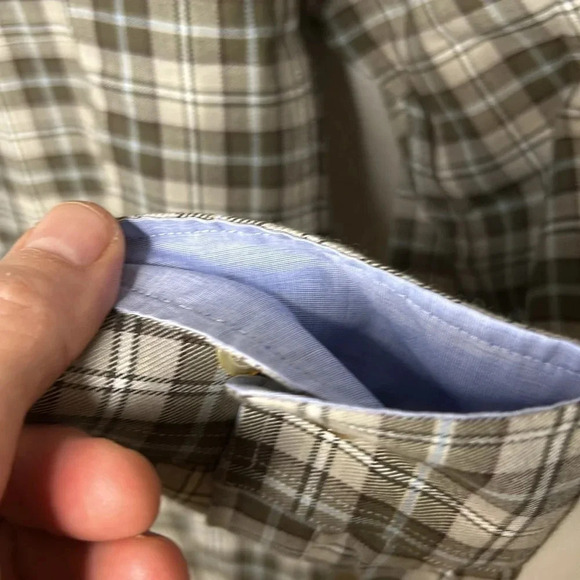 J.McLaughlin NWT men’s brushed cotton gramercy window pane long sleeves Size M - Picture 3 of 6